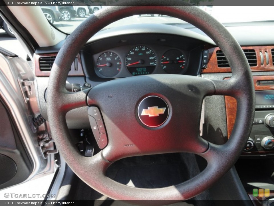 Ebony Interior Steering Wheel for the 2011 Chevrolet Impala LS #53959055