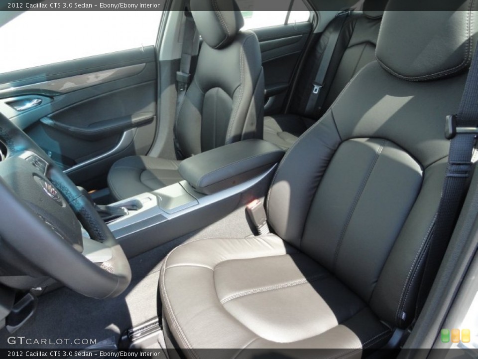 Ebony/Ebony Interior Photo for the 2012 Cadillac CTS 3.0 Sedan #53959202