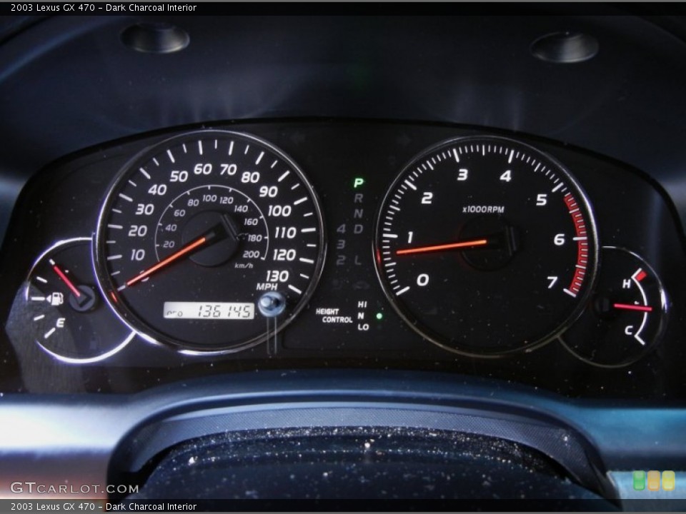 Dark Charcoal Interior Gauges for the 2003 Lexus GX 470 #53959316