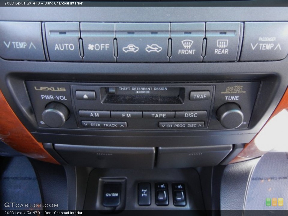 Dark Charcoal Interior Controls for the 2003 Lexus GX 470 #53959340