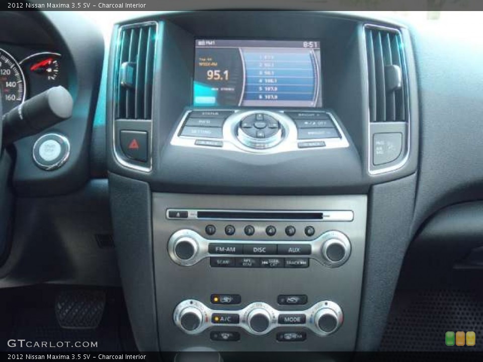 Charcoal Interior Controls for the 2012 Nissan Maxima 3.5 SV #53959460