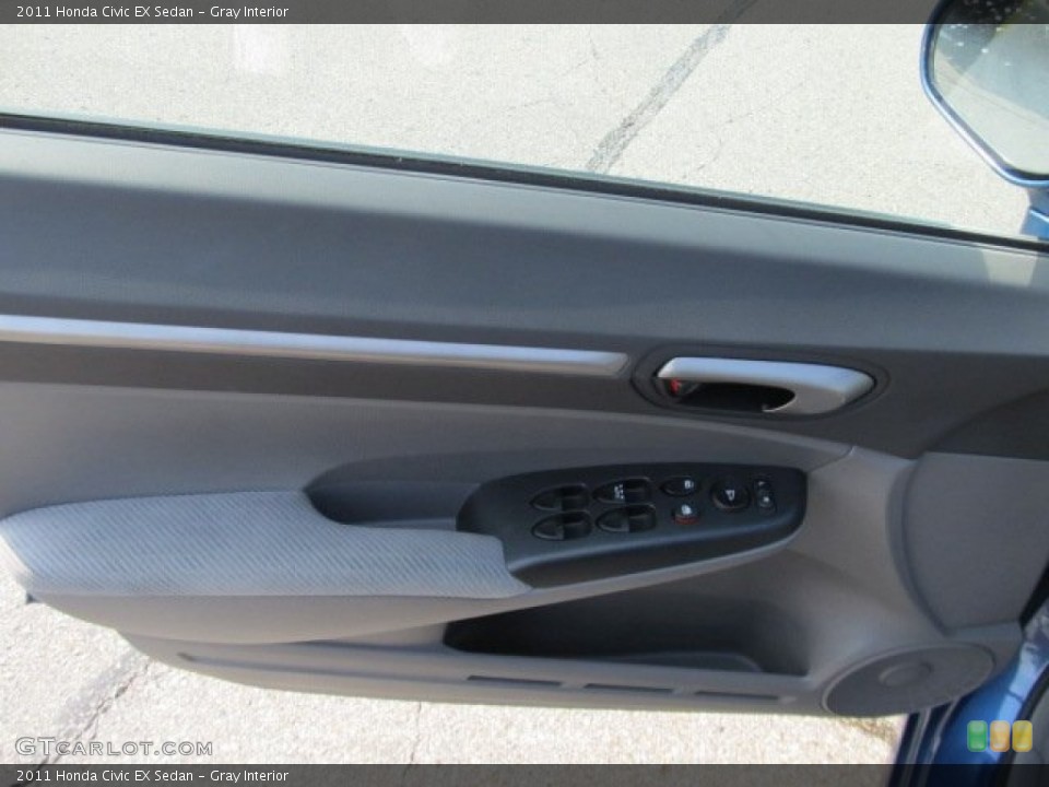 Gray Interior Door Panel for the 2011 Honda Civic EX Sedan #53962913