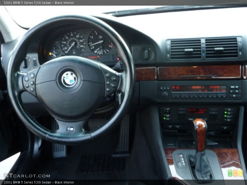 Black Interior Dashboard for the 2001 BMW 5 Series 530i Sedan #53963009