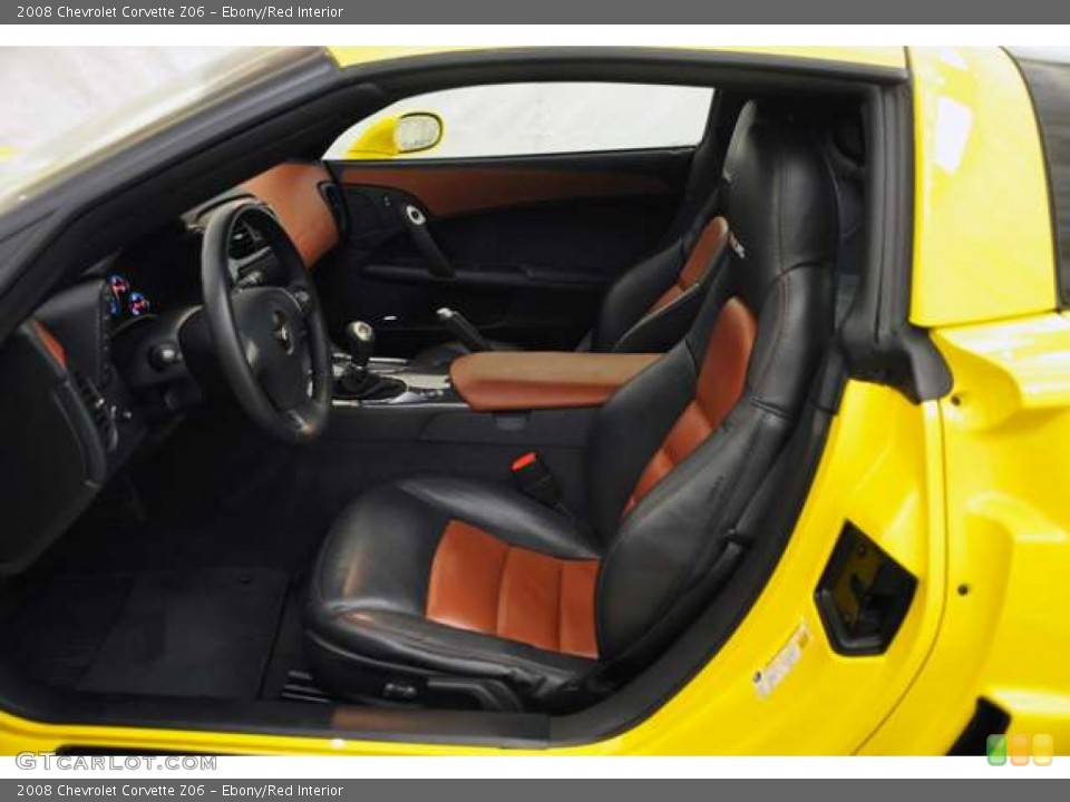 Ebony/Red Interior Photo for the 2008 Chevrolet Corvette Z06 #53963054
