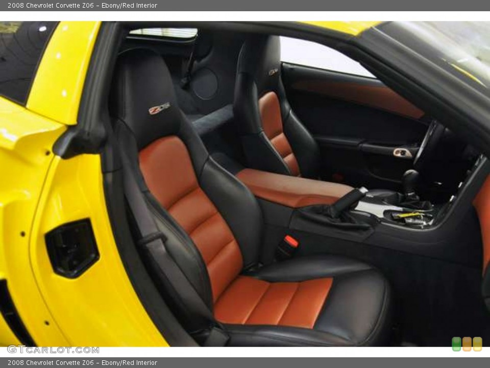 Ebony/Red Interior Photo for the 2008 Chevrolet Corvette Z06 #53963081