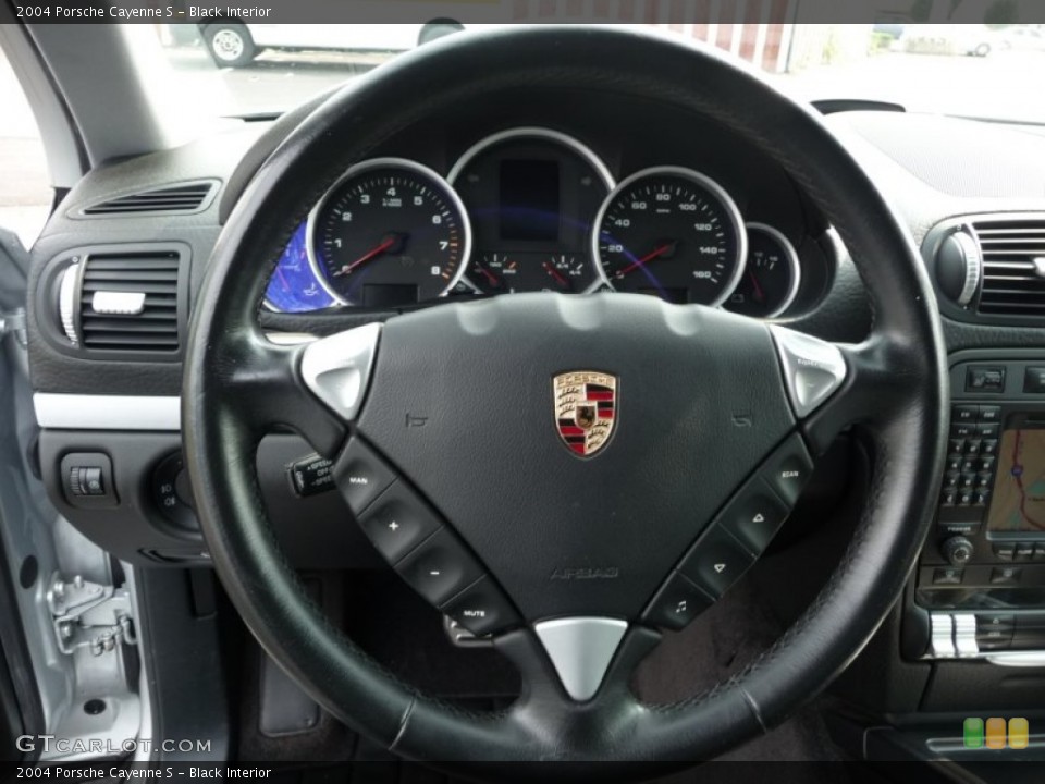 Black Interior Steering Wheel for the 2004 Porsche Cayenne S #53963183