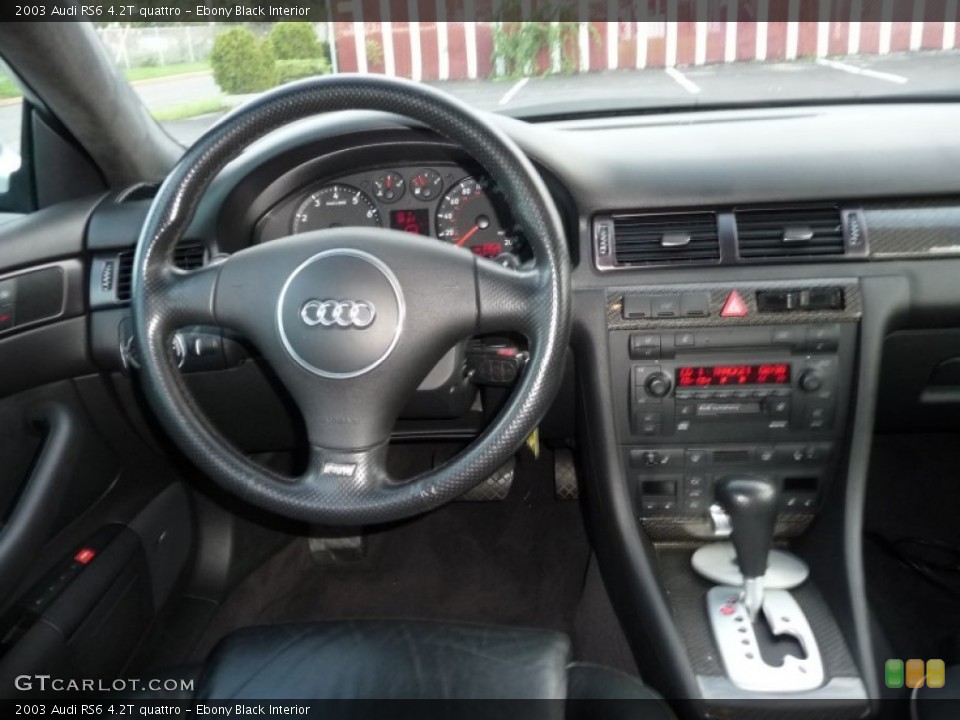Ebony Black Interior Dashboard for the 2003 Audi RS6 4.2T quattro #53963372