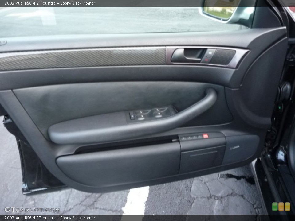 Ebony Black Interior Door Panel for the 2003 Audi RS6 4.2T quattro #53963414