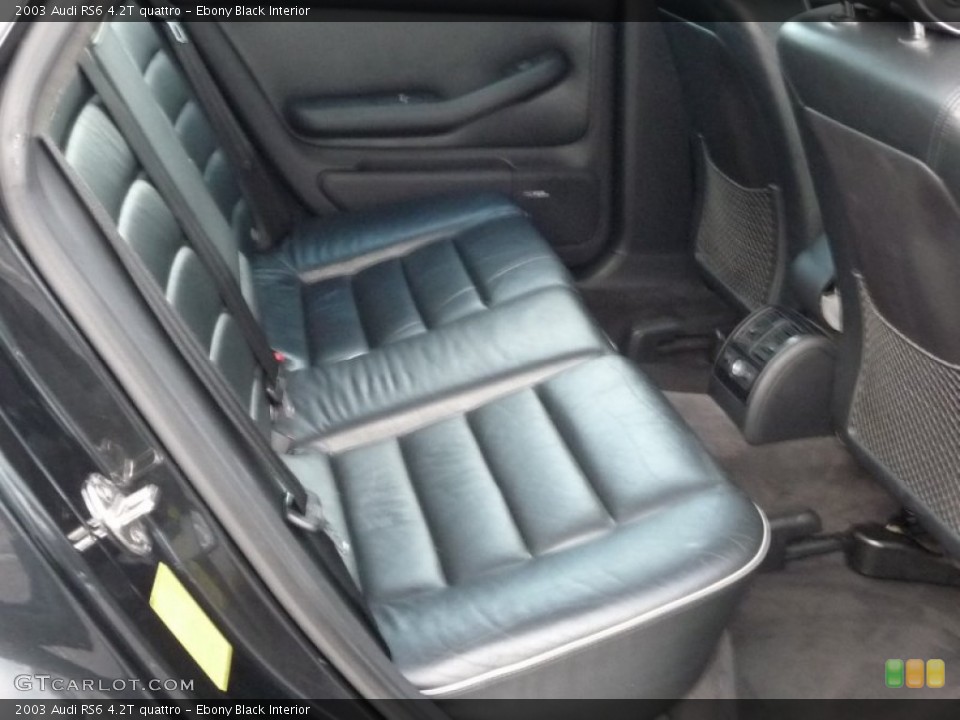 Ebony Black Interior Photo for the 2003 Audi RS6 4.2T quattro #53963435