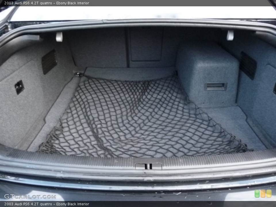 Ebony Black Interior Trunk for the 2003 Audi RS6 4.2T quattro #53963444