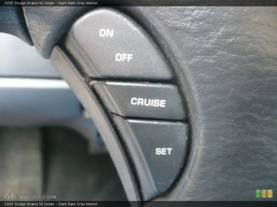 Dark Slate Gray Interior Controls for the 2005 Dodge Stratus SE Sedan #53964155