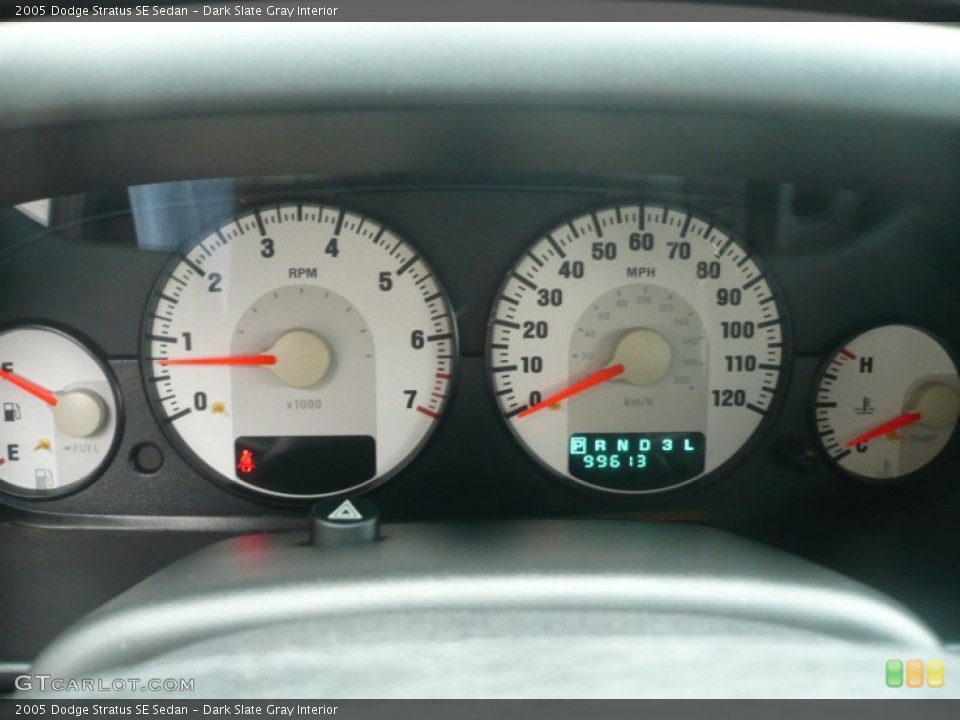 Dark Slate Gray Interior Gauges for the 2005 Dodge Stratus SE Sedan #53964194
