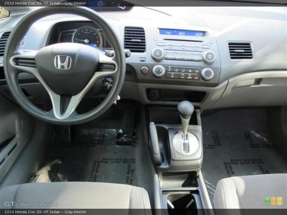 Gray Interior Dashboard for the 2010 Honda Civic DX-VP Sedan #53965073