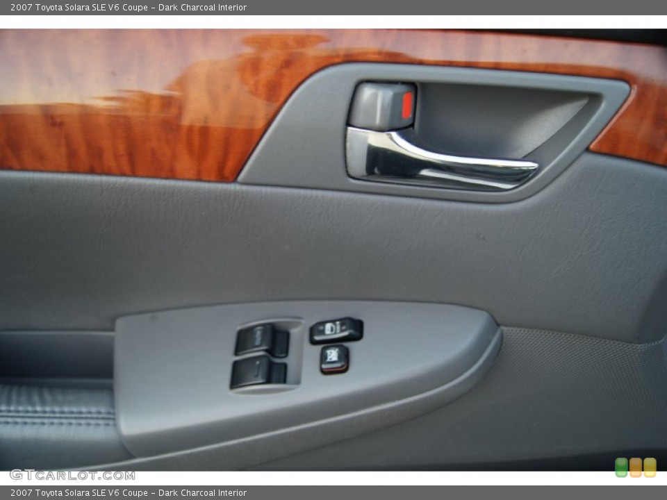 Dark Charcoal Interior Controls for the 2007 Toyota Solara SLE V6 Coupe #53965987