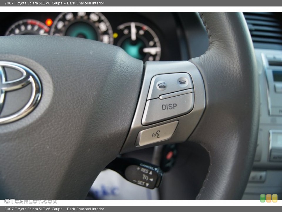 Dark Charcoal Interior Controls for the 2007 Toyota Solara SLE V6 Coupe #53966033