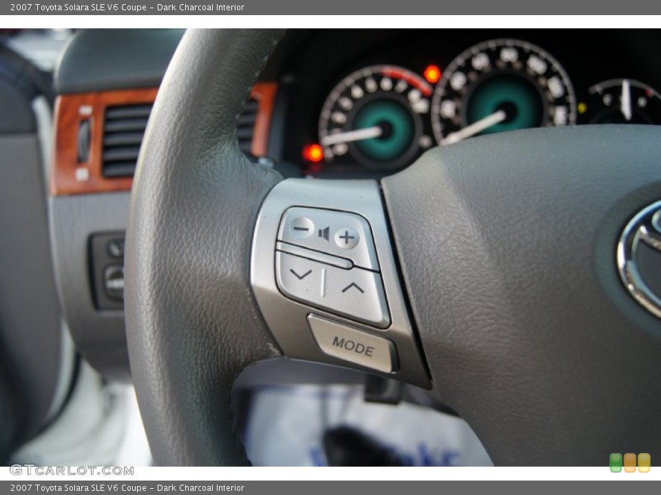 Dark Charcoal Interior Controls for the 2007 Toyota Solara SLE V6 Coupe #53966042