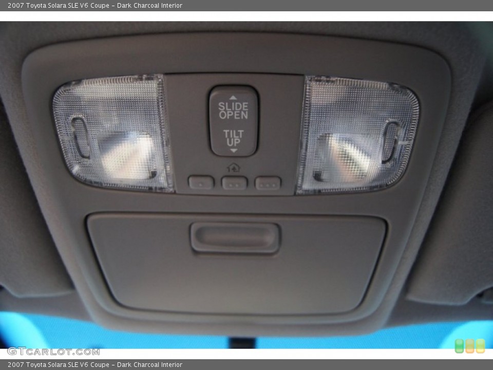Dark Charcoal Interior Controls for the 2007 Toyota Solara SLE V6 Coupe #53966110