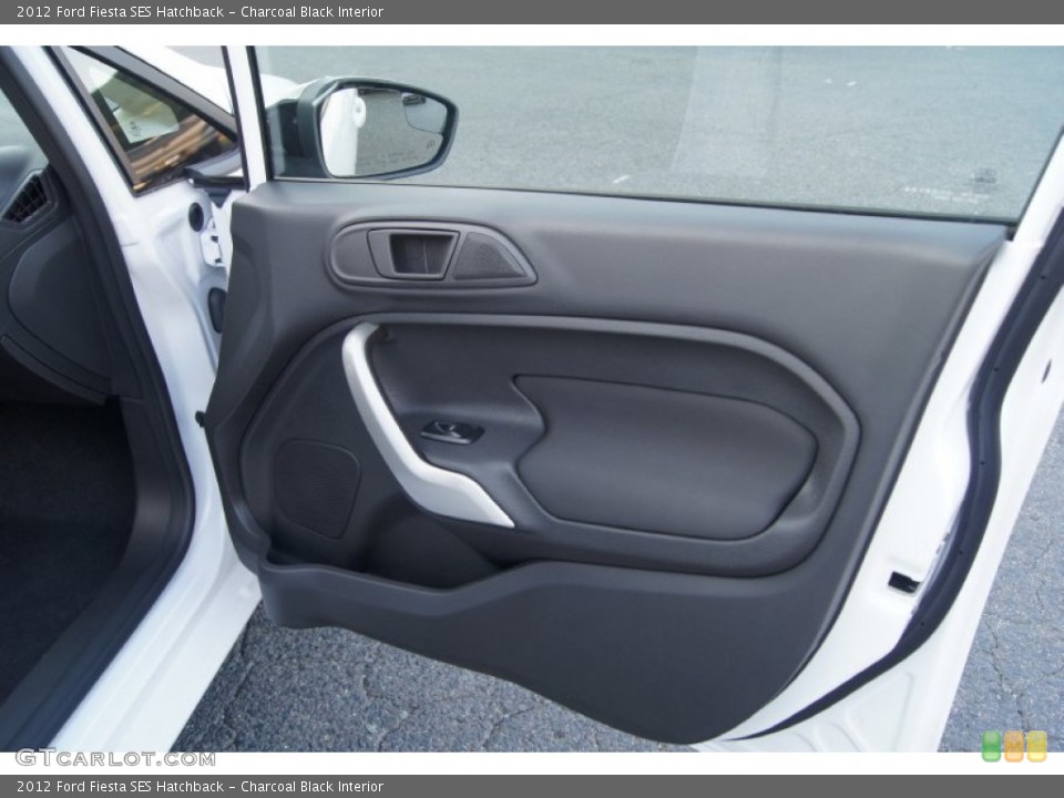 Charcoal Black Interior Door Panel for the 2012 Ford Fiesta SES Hatchback #53966567