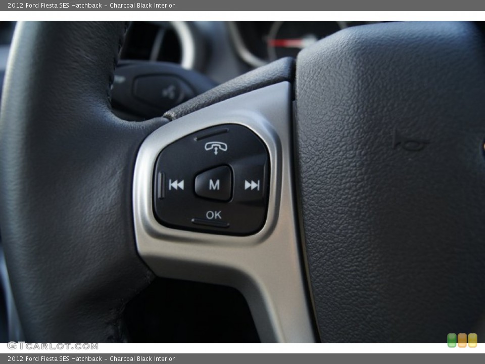 Charcoal Black Interior Controls for the 2012 Ford Fiesta SES Hatchback #53966663