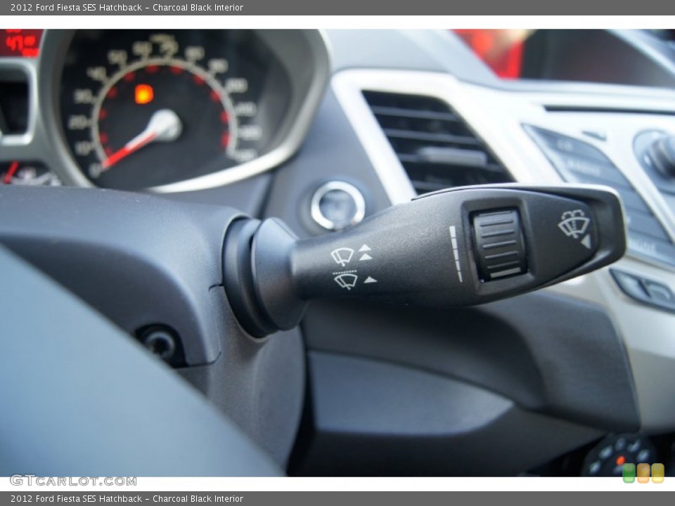 Charcoal Black Interior Controls for the 2012 Ford Fiesta SES Hatchback #53966678