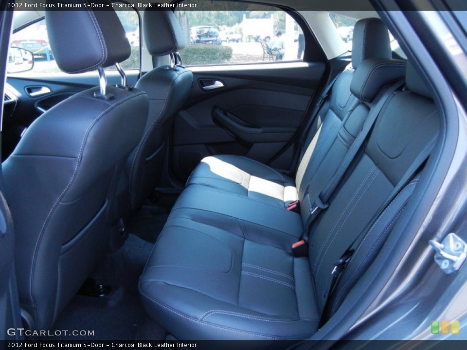 Charcoal Black Leather Interior Photo for the 2012 Ford Focus Titanium 5-Door #53967684