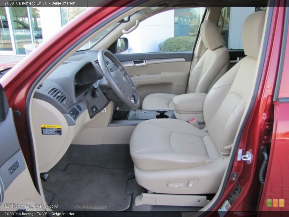 Beige Interior Photo for the 2009 Kia Borrego EX V6 #53968113