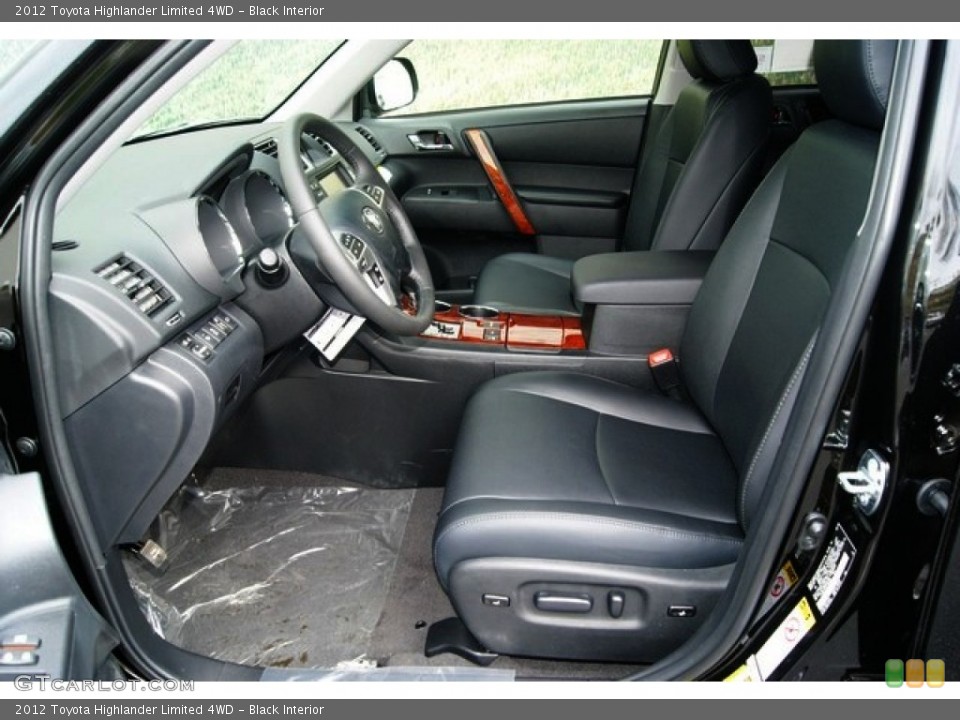Black Interior Photo for the 2012 Toyota Highlander Limited 4WD #53970111