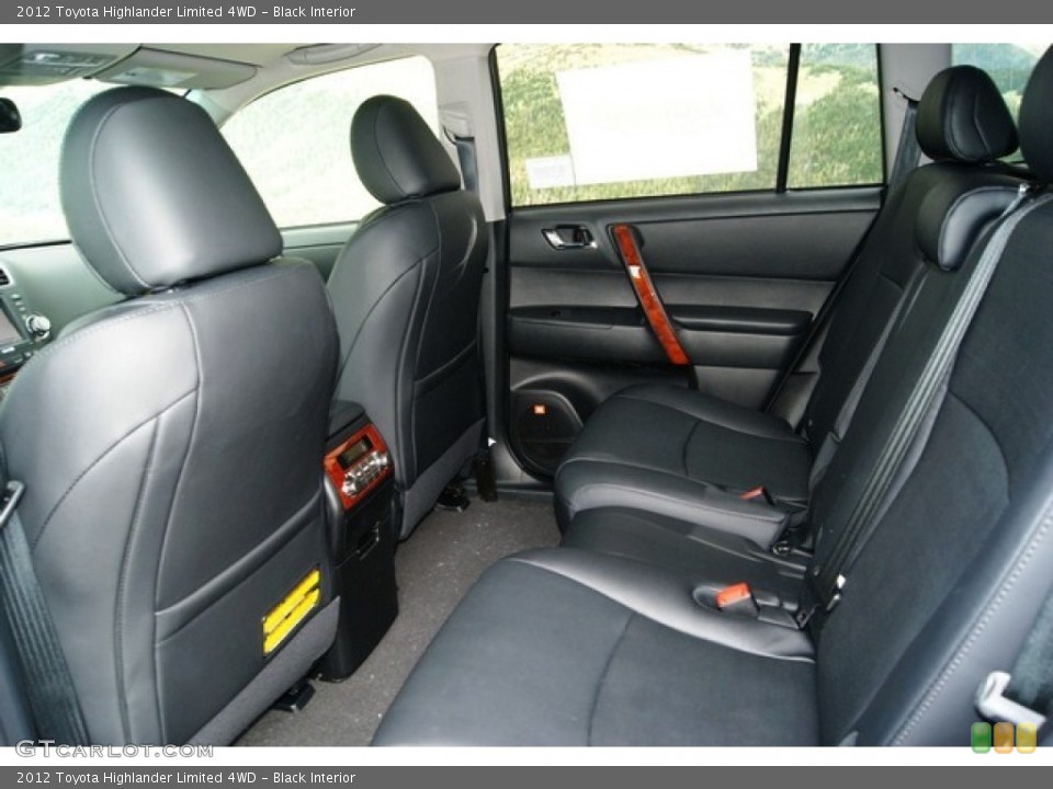 Black Interior Photo for the 2012 Toyota Highlander Limited 4WD #53970129