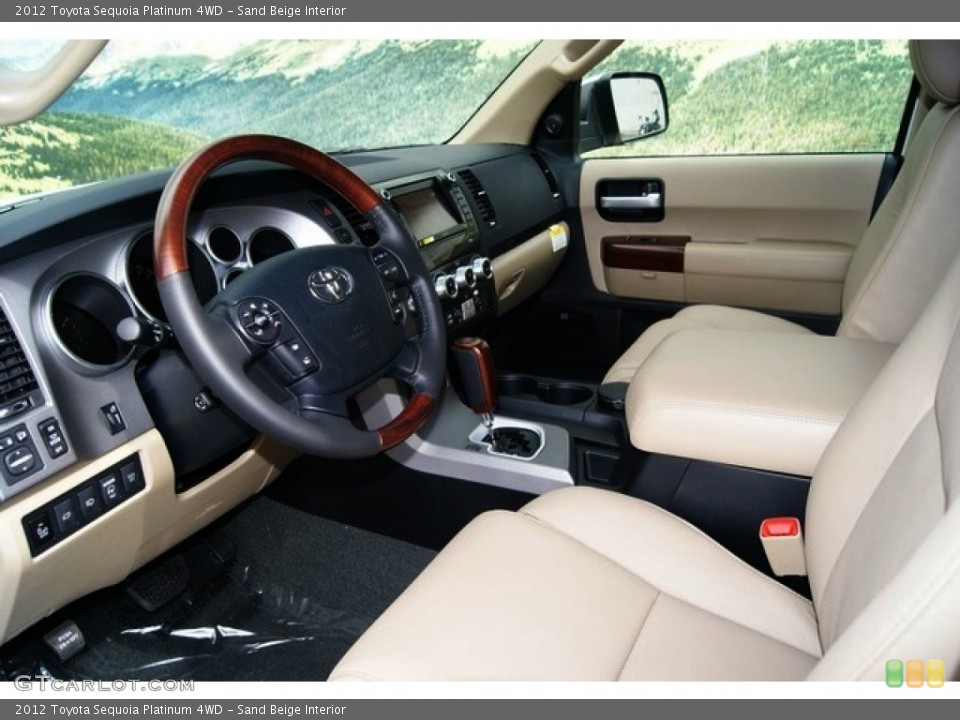 Sand Beige Interior Photo for the 2012 Toyota Sequoia Platinum 4WD #53970252