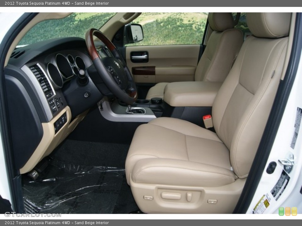 Sand Beige Interior Photo for the 2012 Toyota Sequoia Platinum 4WD #53970261