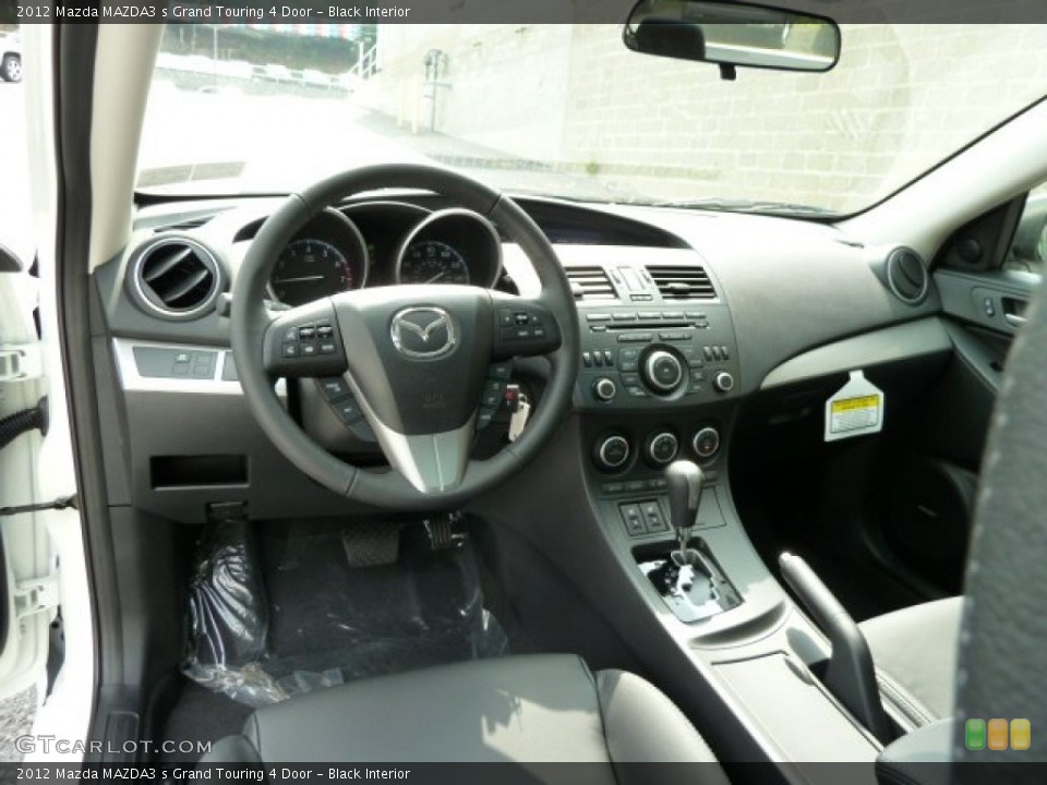 Black Interior Dashboard for the 2012 Mazda MAZDA3 s Grand Touring 4 Door #53970294