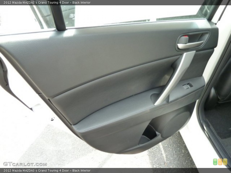 Black Interior Door Panel for the 2012 Mazda MAZDA3 s Grand Touring 4 Door #53970300