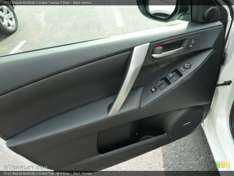 Black Interior Door Panel for the 2012 Mazda MAZDA3 s Grand Touring 4 Door #53970309