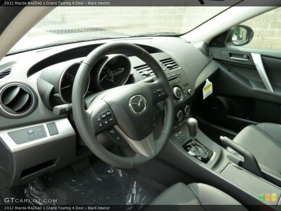 Black Interior Dashboard for the 2012 Mazda MAZDA3 s Grand Touring 4 Door #53970318