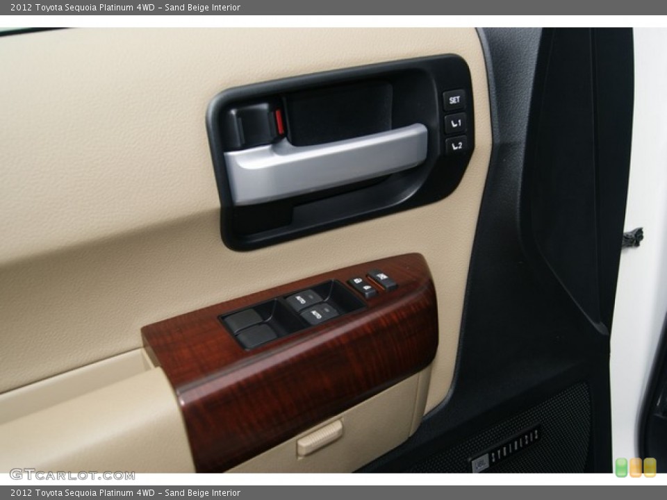 Sand Beige Interior Controls for the 2012 Toyota Sequoia Platinum 4WD #53970342