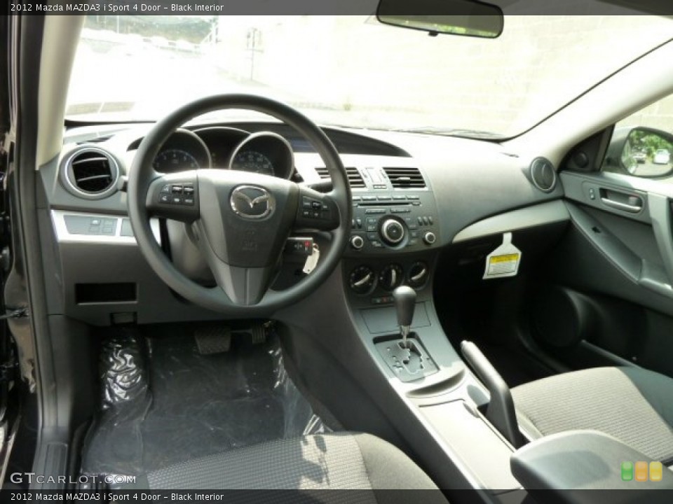 Black Interior Dashboard for the 2012 Mazda MAZDA3 i Sport 4 Door #53970472
