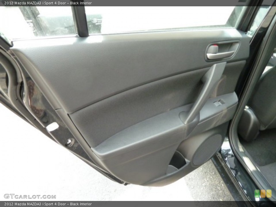 Black Interior Door Panel for the 2012 Mazda MAZDA3 i Sport 4 Door #53970481