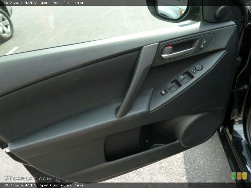 Black Interior Door Panel for the 2012 Mazda MAZDA3 i Sport 4 Door #53970489