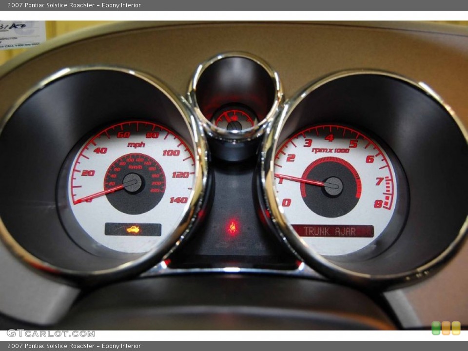 Ebony Interior Gauges for the 2007 Pontiac Solstice Roadster #53970978
