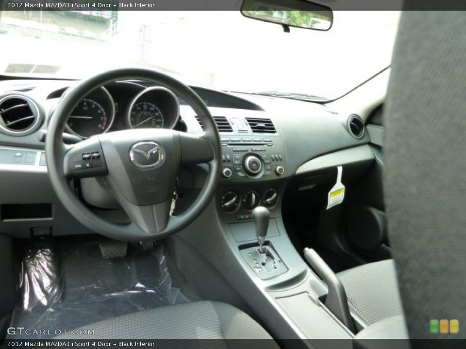 Black Interior Dashboard for the 2012 Mazda MAZDA3 i Sport 4 Door #53971011