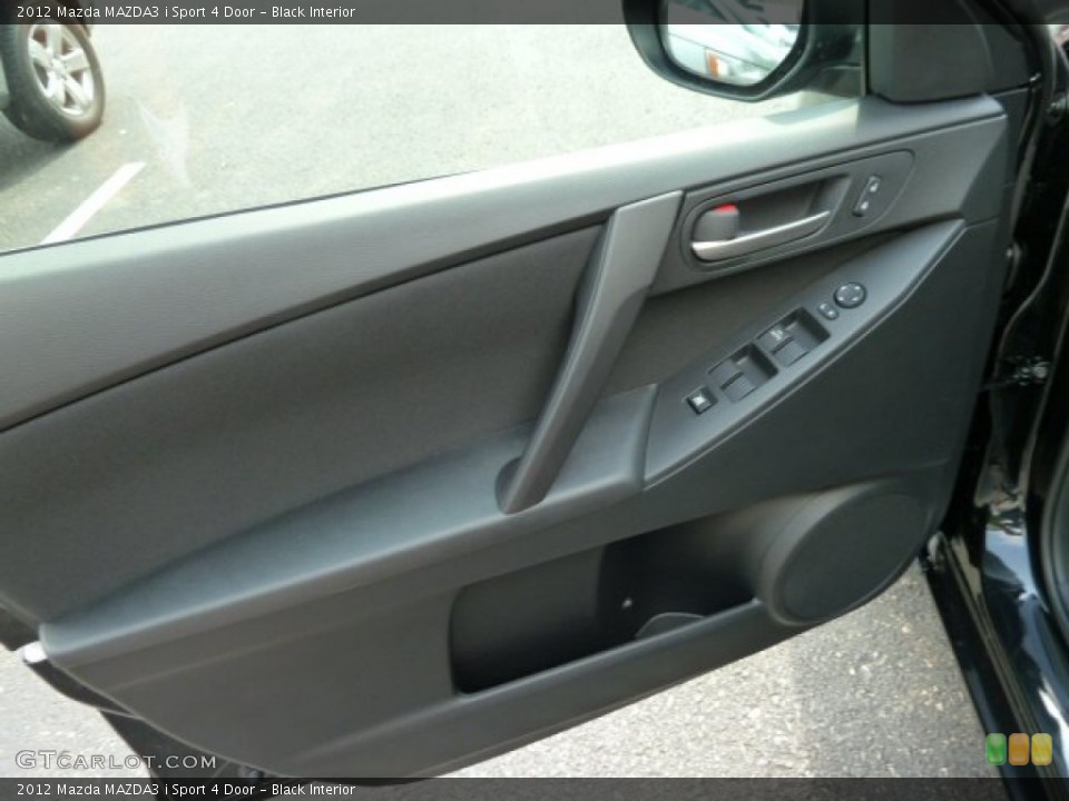 Black Interior Door Panel for the 2012 Mazda MAZDA3 i Sport 4 Door #53971029