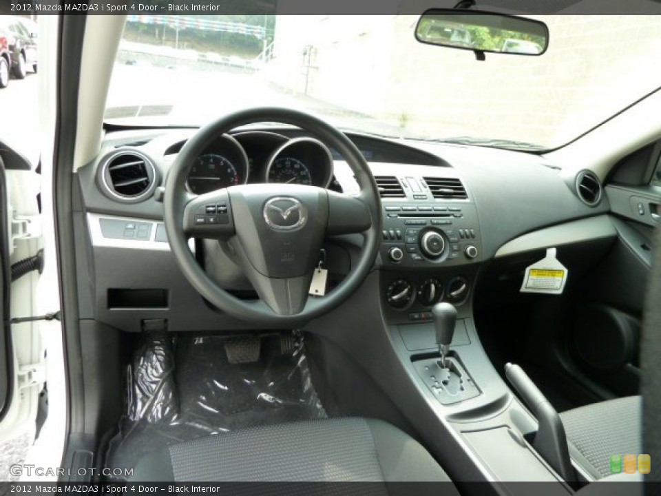 Black Interior Dashboard for the 2012 Mazda MAZDA3 i Sport 4 Door #53971200