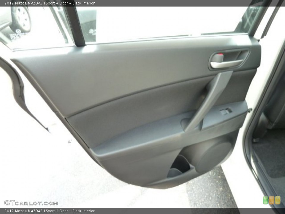 Black Interior Door Panel for the 2012 Mazda MAZDA3 i Sport 4 Door #53971209