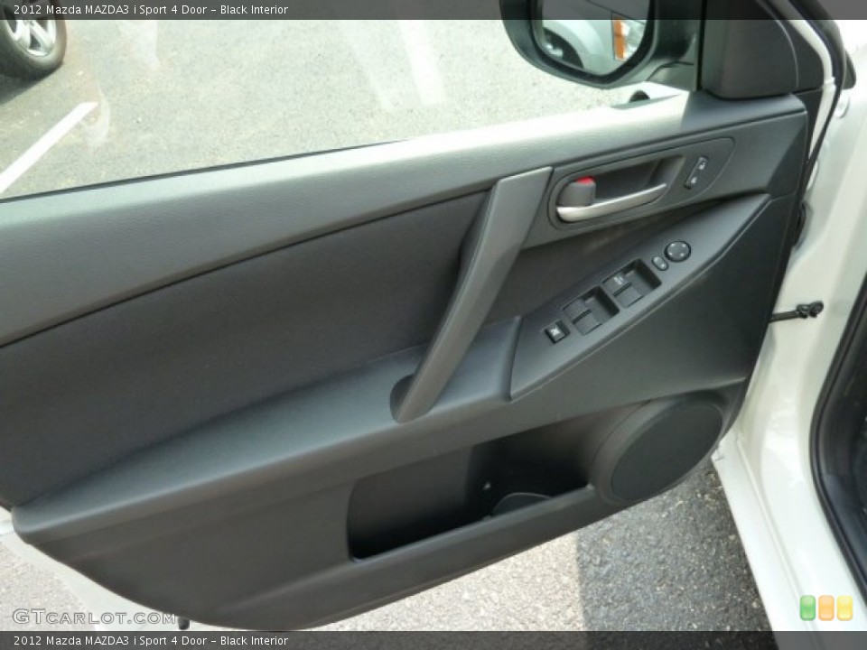Black Interior Door Panel for the 2012 Mazda MAZDA3 i Sport 4 Door #53971218