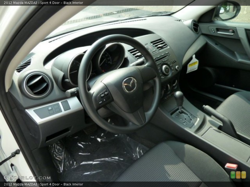 Black Interior Dashboard for the 2012 Mazda MAZDA3 i Sport 4 Door #53971227