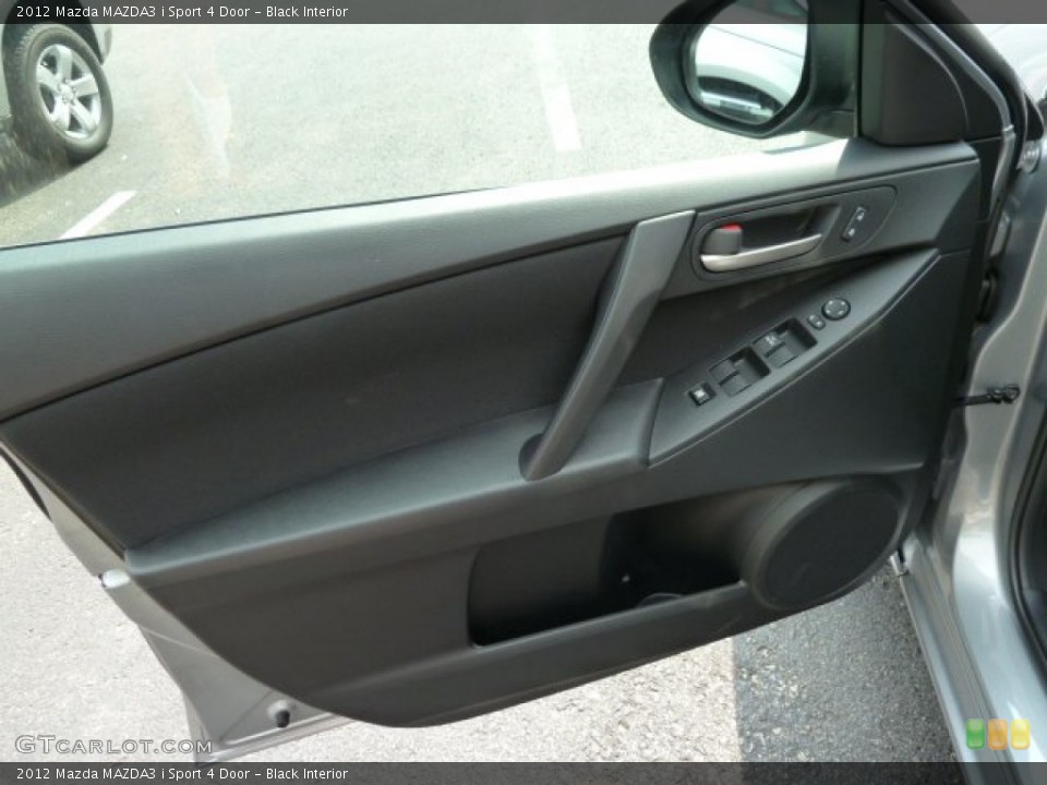Black Interior Door Panel for the 2012 Mazda MAZDA3 i Sport 4 Door #53971398