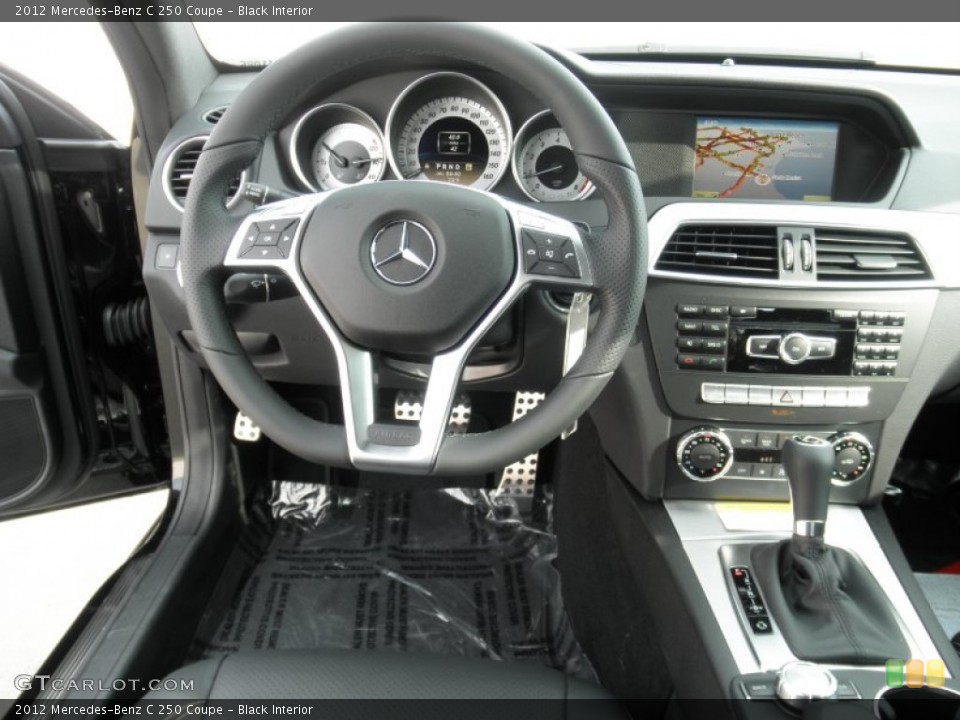 Black Interior Dashboard for the 2012 Mercedes-Benz C 250 Coupe #53971905
