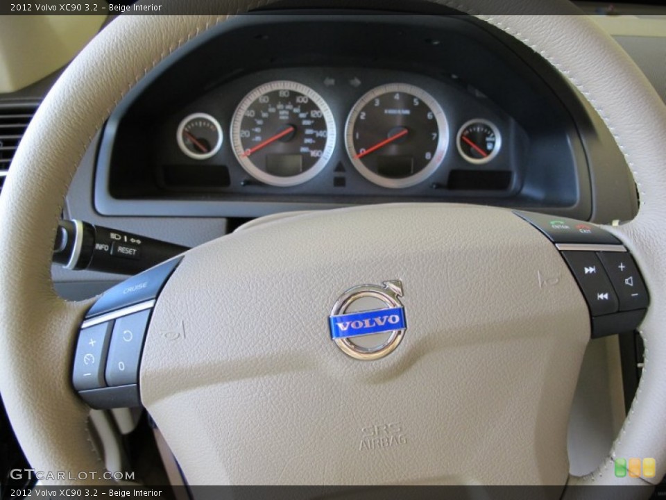Beige Interior Steering Wheel for the 2012 Volvo XC90 3.2 #53972301