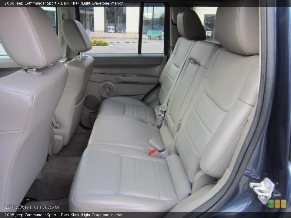 Dark Khaki/Light Graystone Interior Photo for the 2008 Jeep Commander Sport #53972757