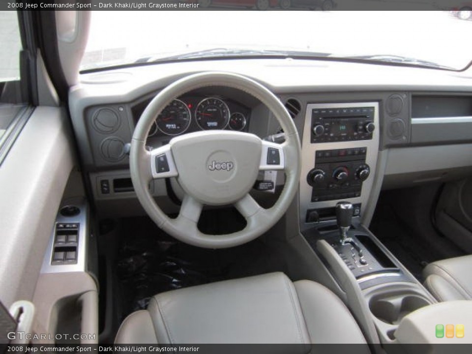 Dark Khaki/Light Graystone Interior Dashboard for the 2008 Jeep Commander Sport #53972766
